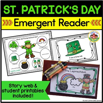 Preview of St. Patrick's Day Preschool Emergent Reader Activity