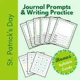 St. Patrick's Day Preschool Journal & Sight Word Writing P