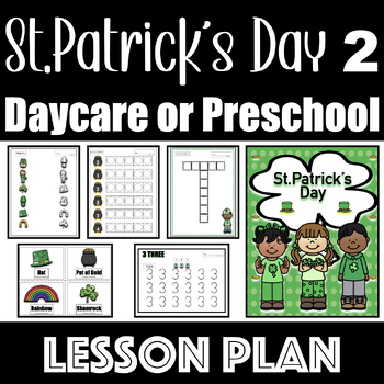 Preview of St.Patrick's Day Preschool or Daycare Lesson Plan 2/2