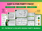 St. Patrick's Day Printable Escape Room Party Kit: A Thril