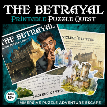 Preview of The Betrayal Printable Team-Building High School Escape, Find the Traitor!