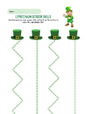 St. Patrick's Day Printable Worksheets (scissor skills, co