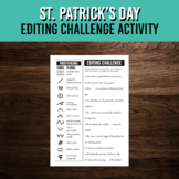 St. Patrick's Day Punctuation and Grammar Editing Challeng
