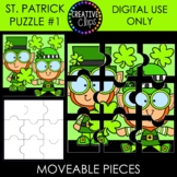 St. Patrick's Day Puzzle Clipart #1 {Moveable Images}