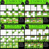 St. Patrick's Day Puzzle Clipart Tile Progressions