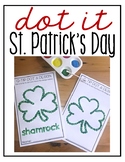 St. Patrick's Day Q-tip Dot-It Tracer Pages