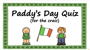 Preview of Paddy's Day Quiz (for the craic) UPDATED