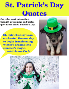 Preview of St. Patrick's Day Quotes
