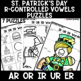 St. Patrick's Day R Controlled Vowels Puzzles