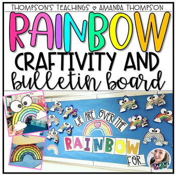 Preview of St. Patrick's Day Rainbow Craft and Bulletin Board