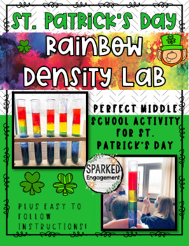 Preview of St. Patrick's Day Rainbow Density Lab HANDOUTS