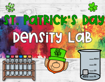 Preview of St. Patrick's Day Rainbow Density Lab- MIDDLE SCHOOL