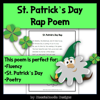 Preview of St. Patrick's Day Rap Poem for Fluency and Teaching Poetry