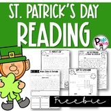 St. Patrick's Day Reading Activities FREEBIE