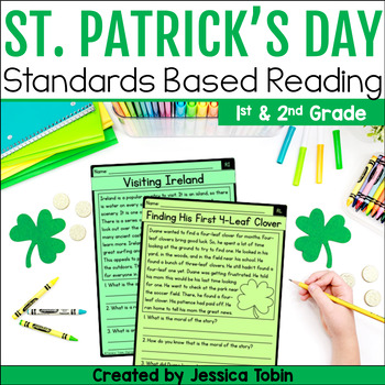 Preview of St. Patrick's Day Reading Comprehension 1st Grade & 2nd, Common Core Reading
