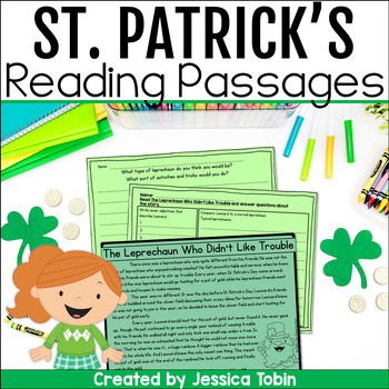 Preview of St. Patrick's Day Reading Comprehension Passages - St. Patrick's Day Writing
