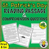 St. Patrick's Day Reading Comprehension Activity