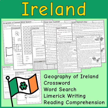 IRELAND: Reading Comprehension, Literacy, Activities - for St Patrick's ...