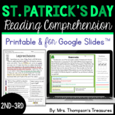 St. Patrick's Day Reading Comprehension Nonfiction Grades 2-3 Print & Digital