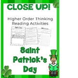 St. Patrick's Day Reading Comprehension Passage and Questions