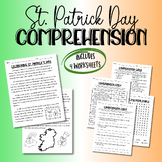 St. Patrick's Day Reading Comprehension Passage with Compr