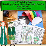 St Patrick's Day Reading Passages with Craft for 3rd 4th 5th 6th