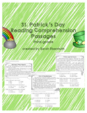 St. Patrick's Day Reading Comprehension Passages Third Grade