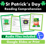 St Patrick's Day Reading Comprehension Passages and Questi
