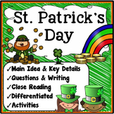 St. Patrick's Reading Comprehension Passage & Questions 1s