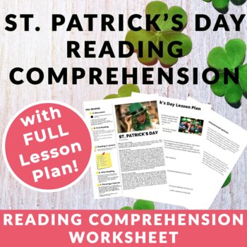 Preview of St. Patrick's Day Reading Comprehension for ESL & English Classes