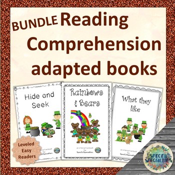 Preview of St. Patrick's Day Reading Comprehension interactive books BUNDLE