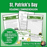St. Patrick's Day: Reading Comp. w/ Multiple Question Form