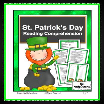 Preview of St. Patrick's Day Reading Low Prep