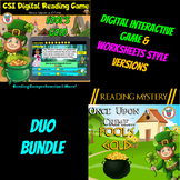 St Patrick's Day Reading Mystery Duo Bundle Worksheets & D