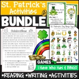 St. Patrick's Day Reading Passages, Writing, Games Activit