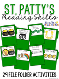 St. Patrick's Day Reading Skills File Folder Tasks (29 Tas
