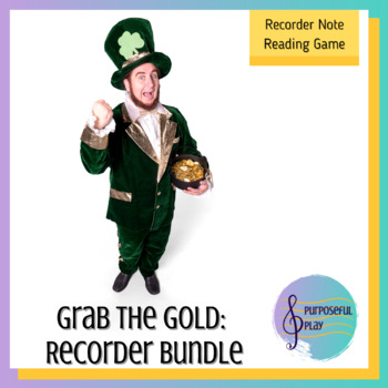 Preview of St Patrick's Day Recorder Game Bundle - Grab the Gold Recorders