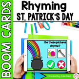 St Patrick's Day Rhyming Words Boom Cards™ | Kindergarten 
