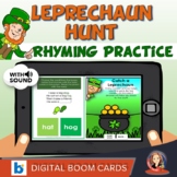 St. Patrick's Day Rhyming Words Digital Boom Cards Activity