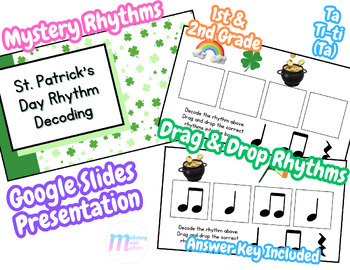 Preview of St. Patrick's Day Rhythm Activity | Elementary Music | Ta Ti-ti (Ta)