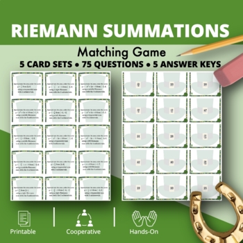 Preview of St. Patrick's Day: Riemann Summations Matching Games