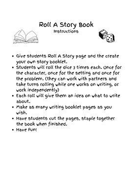 Preview of St Patrick's Day Roll A Story with Mini Book Instructions