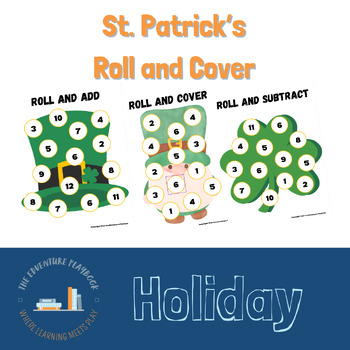 Preview of St. Patrick's Day Roll Cover, Add, Subtract