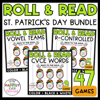 Preview of St. Patrick's Day Roll and Read Fluency Practice Games Bundle