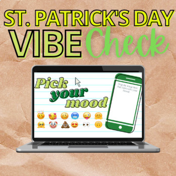 Preview of St. Patrick's Day SEL Check In Activity | Middle and High School | Vibe Check
