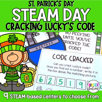 Preview of St. Patrick's Day STEAM Day | Math, Literacy, STEM Centers Activities & Party