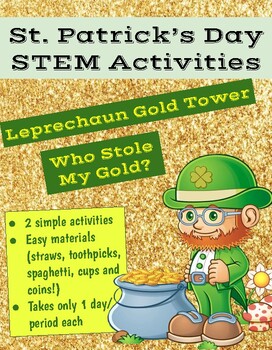 Preview of St. Patrick's Day STEM ACTIVITIES (2) -quick and easy with simple materials!
