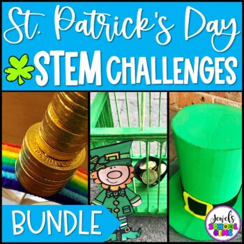 Preview of St. Patrick's Day STEM Activities & Challenges BUNDLE | March Projects