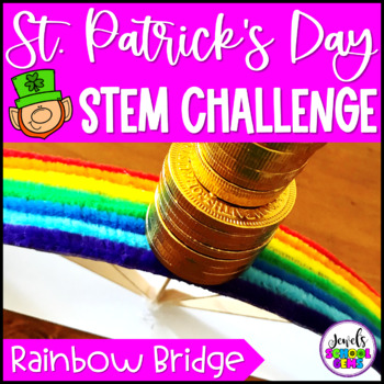Preview of St. Patrick's Day Building Rainbow Bridges March STEM Activity & Challenge