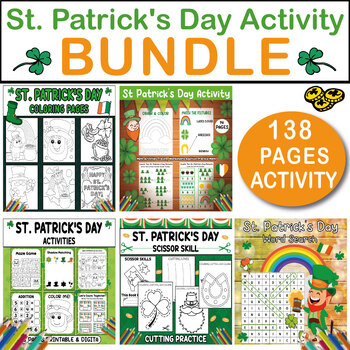Preview of St. Patrick's Day STEM Bundle: 135+ Pages of Fun Activities! St. Patrick's Day